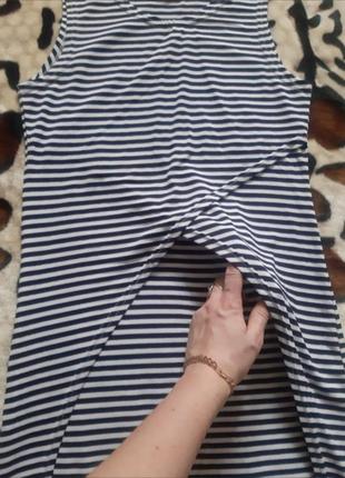 Удлинённая футболка "морячка"