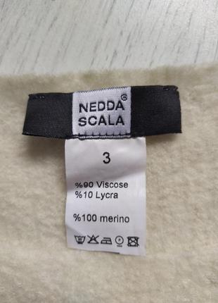 100% merino молочний светр, джемпер, кофта, nedda scala10 фото