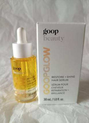 Goop beauty goopglow restore + shine hair serum восстанавливающая сыворотка для волос, 30 мл2 фото