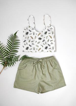 Шорти та футболка з сатину