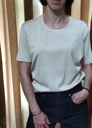 Dkny футболка, шовк з бавовною.