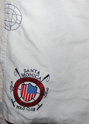 Крутые фирменные летние шорты трусы santa monica polo club, l7 фото