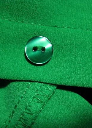 Шифоновая легкая блузка безрукавка 16uk/44-42euro atmosphere км1118 зеленая8 фото