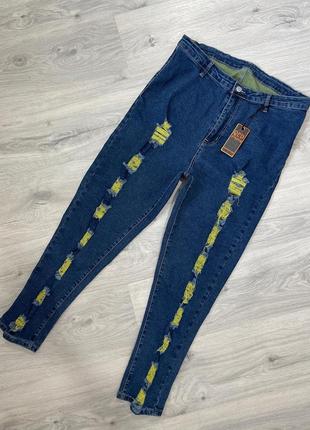 Крутые рваные джинсы7 фото
