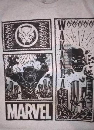 Топовая футболка the black panther marvel comics wakanda. размер m.3 фото