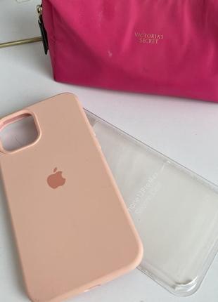 Чохол силіконовий iphone 12 pro max персиковий5 фото