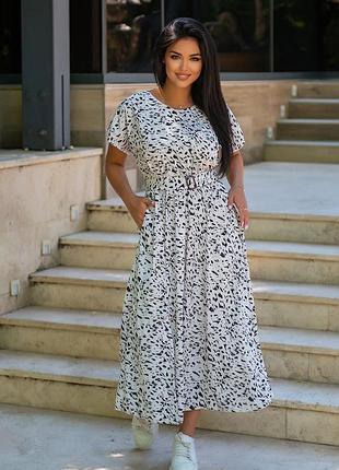 Шикарне повітряне літнє плаття 👗 батал