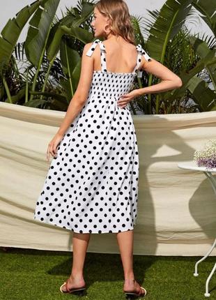 Гарне плаття в горошок shein