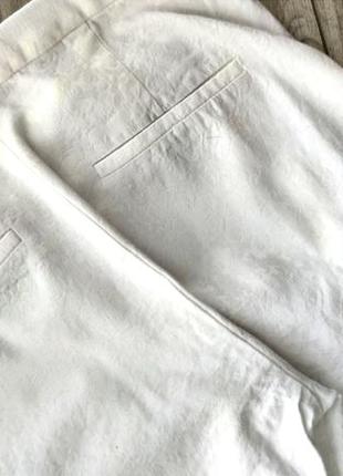 Белоснежные текстурные брюки zara4 фото