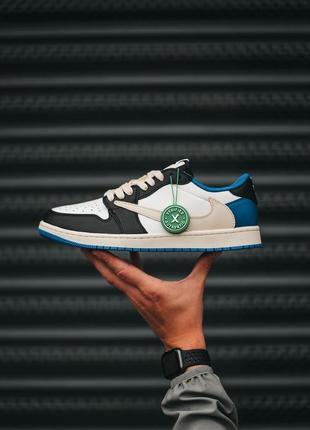 Nike air jordan 1 x travis scott чоловічі кросівки найк аїр джордан
