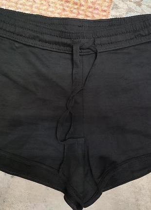Черные трикотажные шорты papaya