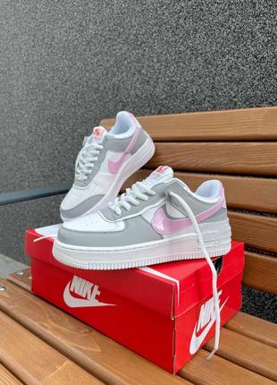 Кросівки nike air force 1 shadow pink/grey