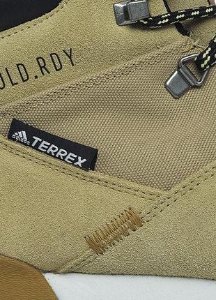 Ботинки мужские непромокаемые утепленные оригинальные adidas terrex snowpitch c.rdy бежевые2 фото