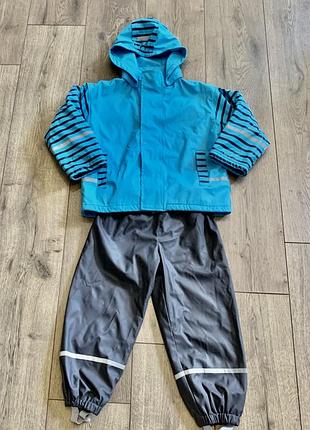 Курточка дождевик грязепруф прорезиненный на флисе impidimpi (германия)