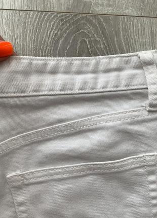 Шорты белые джинсовые ,короткие h&m6 фото