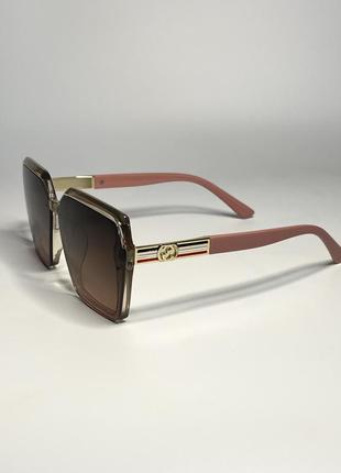 Сонцезахисні окуляри жіночі пудрові2 фото