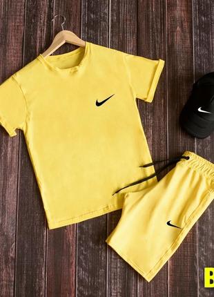 Комплект чоловічий nike фудболка шорті кепка5 фото