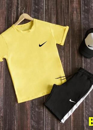 Комплект чоловічий nike фудболка шорті кепка8 фото