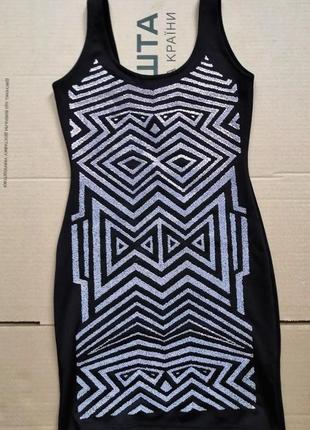 Сукня плаття miss selfridge petite black geometric mini dress