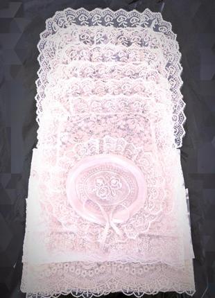 Серветки хусточки для свічок і обручок на вінчання платочек для колец салфетка на свадьбу