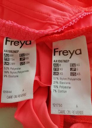 Неоновий мереживний комплект нижньої білизни freya 60f/g/h+xs, 65e/f/g+xs7 фото