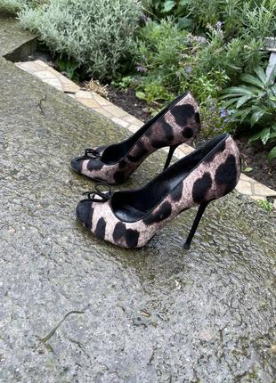 Туфли босоножки леопард с открытым носком