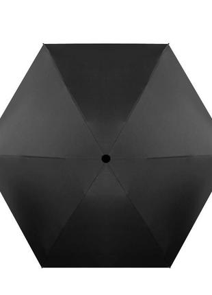 Міні-зонт lesko qy1930 кишеньковий жіночий black