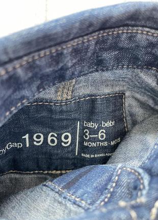 Крутий джинсовий комбінезон чоловічок боді штани gap 3-6міс2 фото