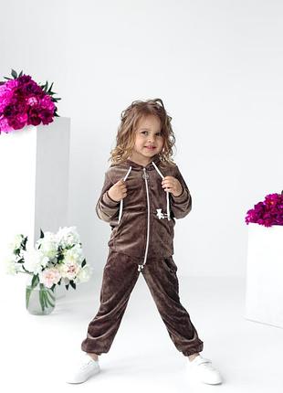 Костюм велюровий для дівчинки