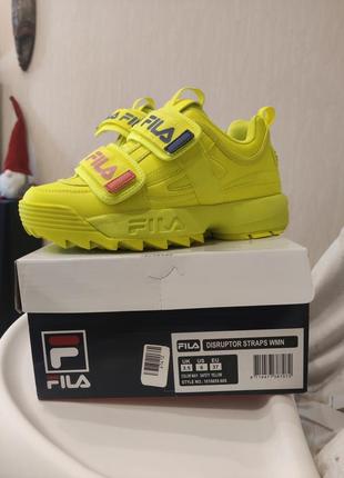 Кросівки жіночі fila disruptor yellow3 фото