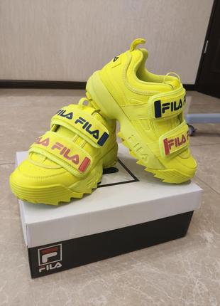 Кросівки жіночі fila disruptor yellow