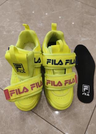 Кросівки жіночі fila disruptor yellow2 фото