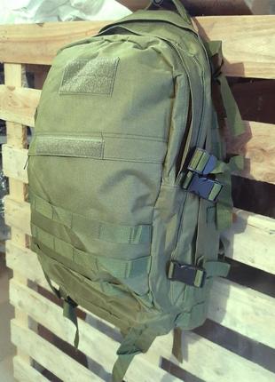 Тактичний, військовий похідний рюкзак 35 l. хакі, оливковий, мілітарі7 фото