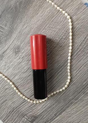 Рідка помада shiseido lacquer rouge or 508 blaze2 фото