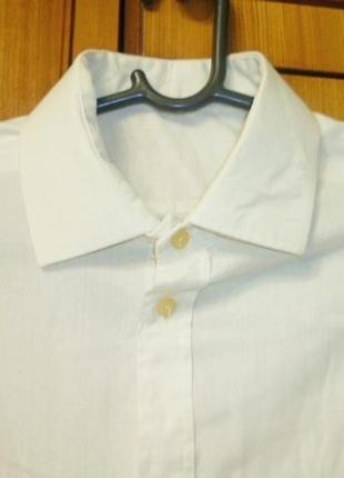 Біла чоловіча сорочка відмінний стан бавовна вінтаж срср3 фото