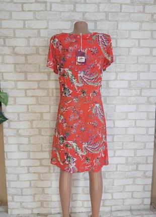 Фірмове joe browns плаття міді зі 100% віскози в барвистий квітковий принт, розмір л-ка2 фото