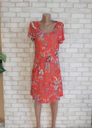 Фирменное joe browns платье миди со 100% вискозы в красочный цветочный принт, размер л-ка