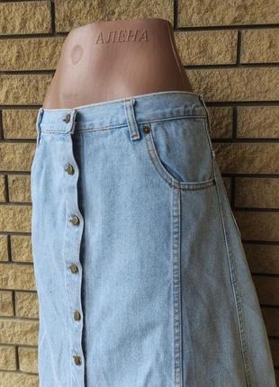Юбка джинсова коттоновая, есть большие размеры nicowa6 фото