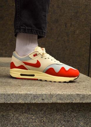 Чоловічі кросівки nike air max 1 patta red white 41-42-43-44-453 фото