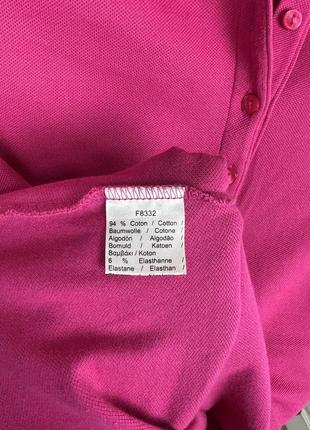 Рожева футболка поло lacoste6 фото