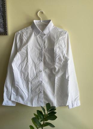 Біла сорочка, школьная рубашка на 14-15 лет1 фото