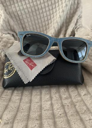 Очки джинсовые ray-ban 2
