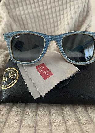 Очки джинсовые ray-ban 3