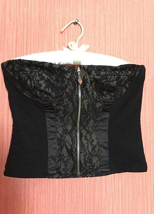 Корсет стрейч  с кружевом