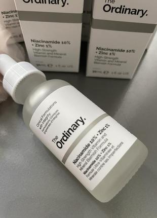 Сыворотка для лица с ниацинамидом и цинком the ordinary niacinamide 10% + zinc pca 1%1 фото