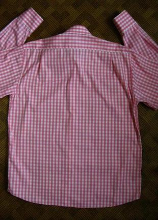 Рубашка в клетку suitsupply pure cotton батал большой размер ☕ xxl/54-56рр8 фото