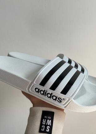 Тапки adidas slides white5 фото