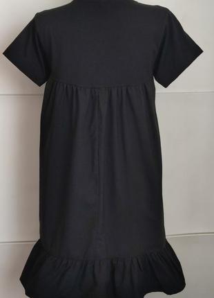 Сукня reserved з комбінованої тканини чорного кольору2 фото