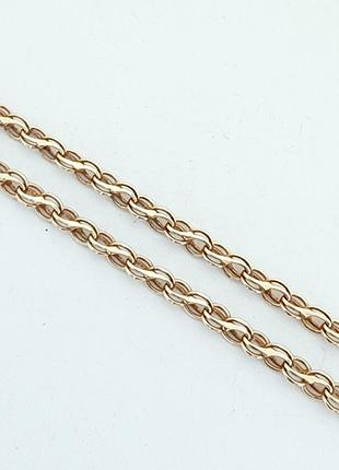 Ланцюжок срібло 925 проба позолота 60 див.