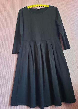 Дизайнерское бохо идеальное черное платье от anna field8 фото